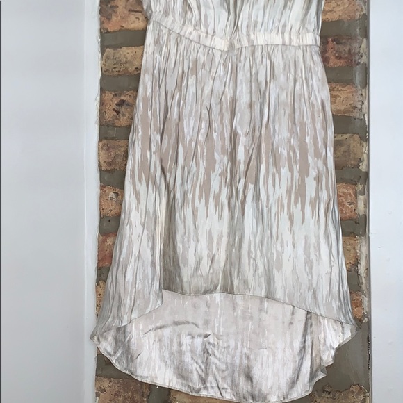 Cream Colored High Low Express Dress - Picture 2 of 3